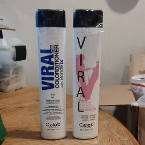 Viral Colorwash Blue and Pastel Pink Hair Color Set